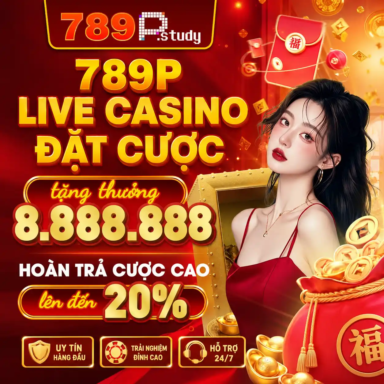 789P live casino đẳng cấp, tặng 888K trải nghiệm